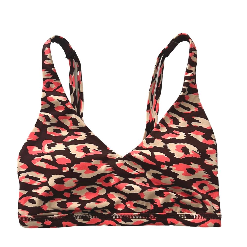 5/$25 Offline by Aerie Animal Print Double Strap Padded Sports Bra Size XS New